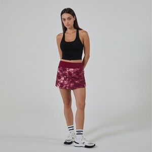 STACK Women’s Pink Tie Dye Pickleball Skort Rush Skirt